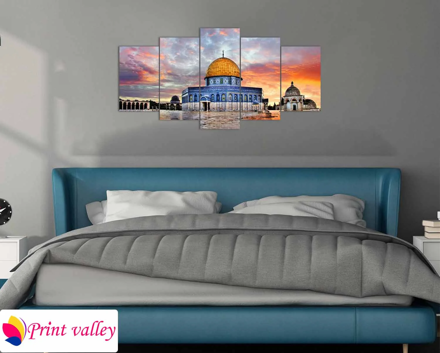 Islamic Dome Landscape — Premium | Modern | Elegant । 5 Piece । Print Valley - Image 3