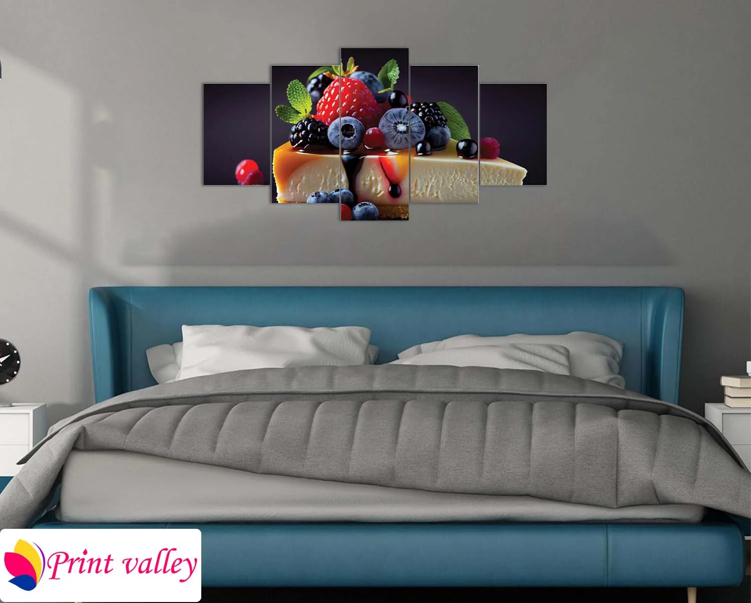 Fresh Fruit Dessert Canvas Art – 5 Piece | Print Valley - Image 3
